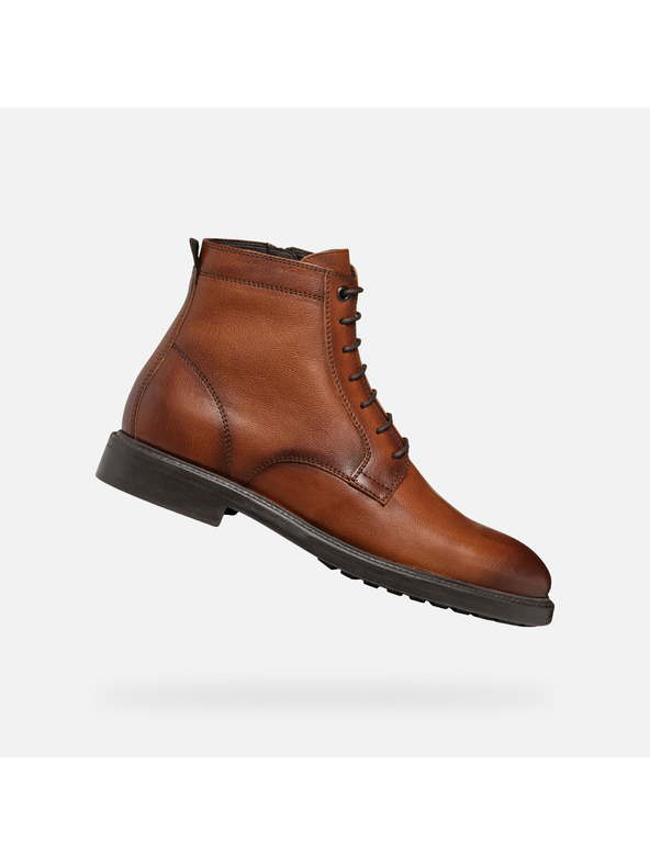 Geox Rjava moška gležnjarska obutev Geox Tiberio