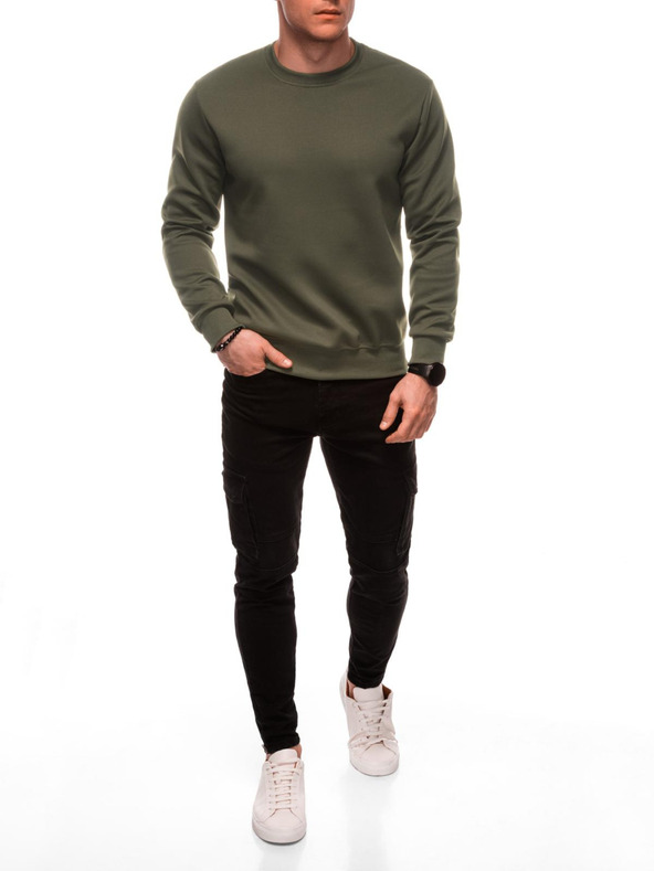 Edoti Moška jopica s kapuco B1710 - olivno zelena EDOTI