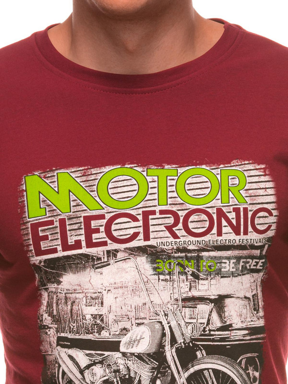 Edoti Moška majica s tiskom 1982S - temno modra OTHER