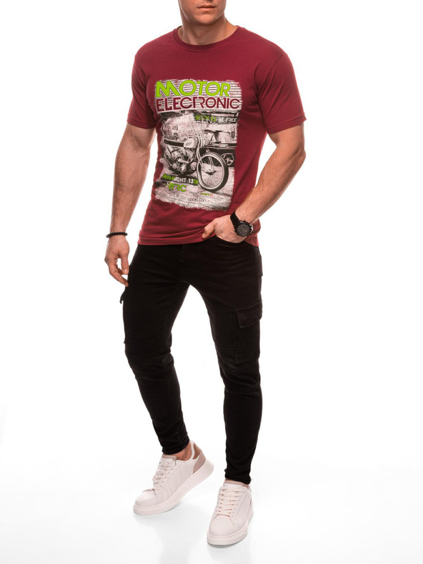 Edoti Moška majica s tiskom 1982S - temno modra OTHER