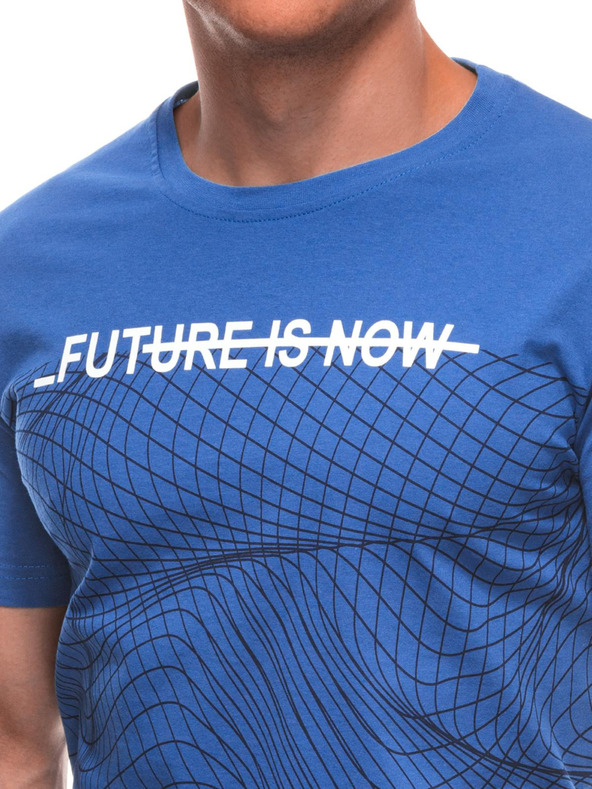 Edoti Moška majica s tiskom S2033 - bela OTHER