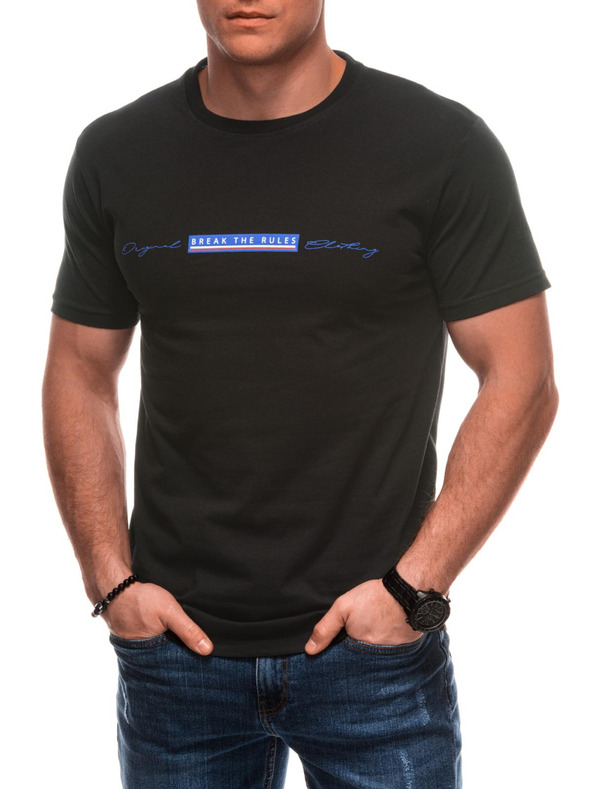 Edoti Moška majica s tiskom S2033 - bela OTHER