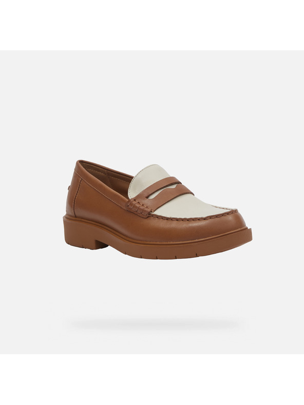 Geox Rjavi ženske mokasini Geox Spherica EC1