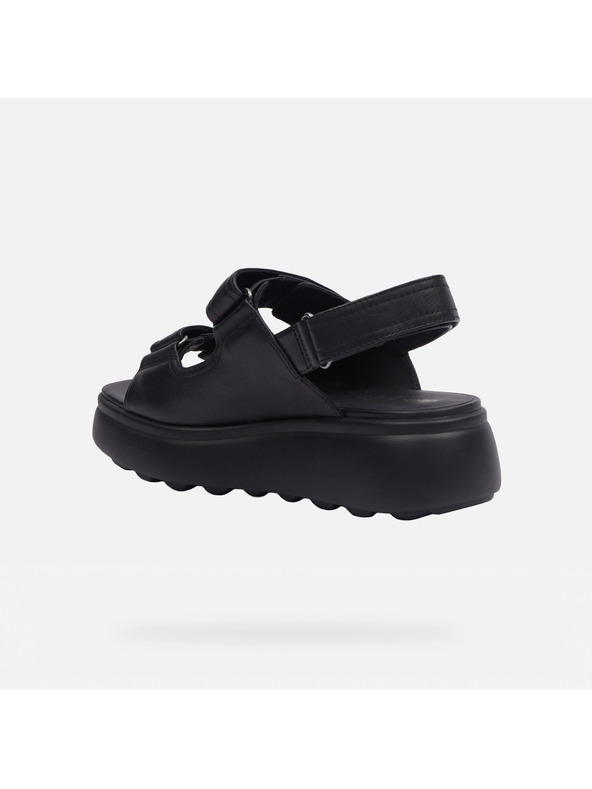 Geox Črni ženski sandali Geox Spherica EC4.1 S