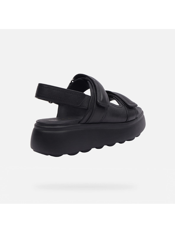 Geox Črni ženski sandali Geox Spherica EC4.1 S