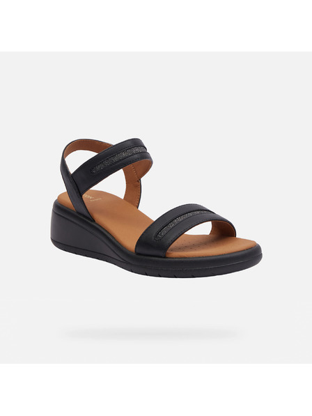 Geox Črne ženske sandali Geox Meliconia