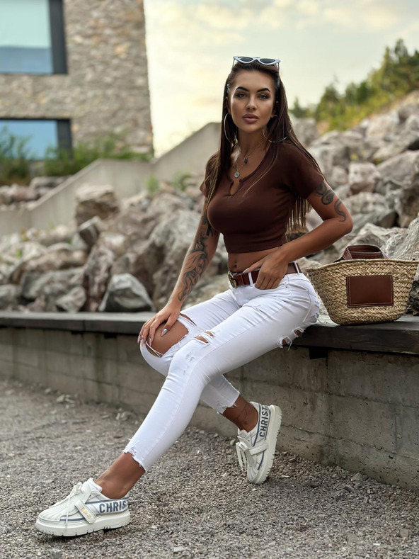 Edoti Modni ženski top LLR023 - črn OTHER