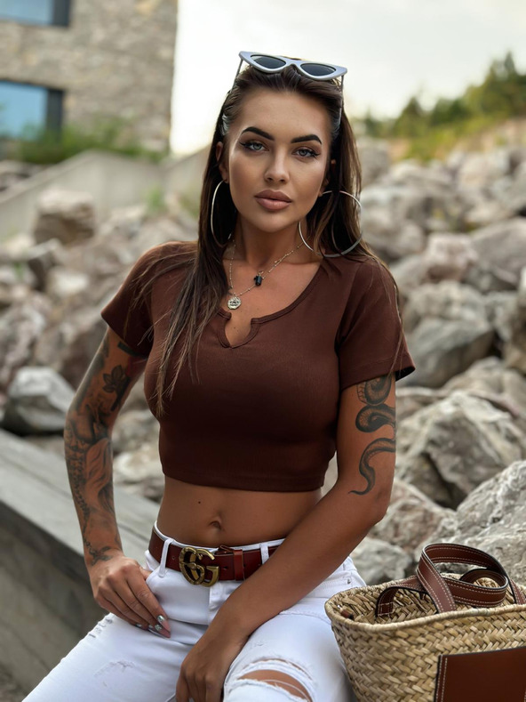 Edoti Modni ženski top LLR023 - črn OTHER