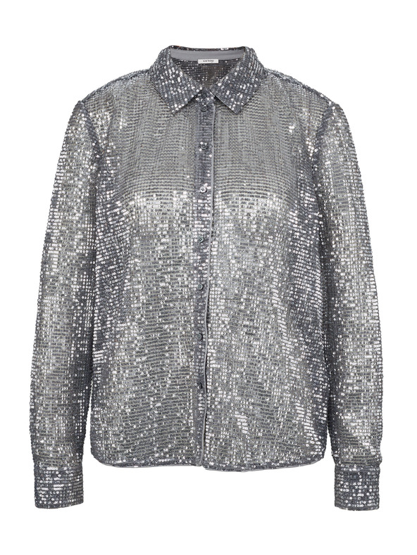 Orsay Srebrna ženska bluza z ovratnikom ORSAY