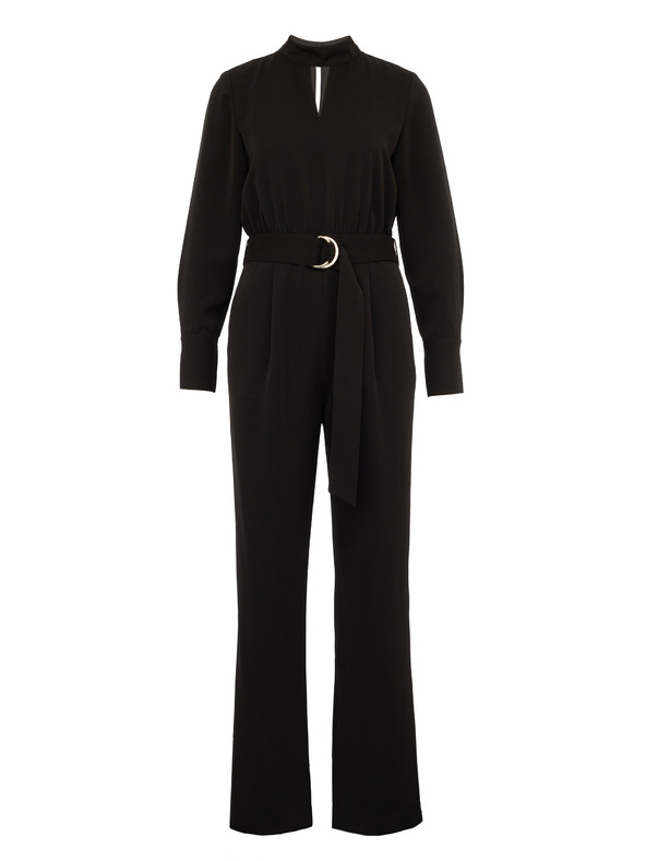 Orsay Črn ženski kombinezon z dolgimi rokavi ORSAY