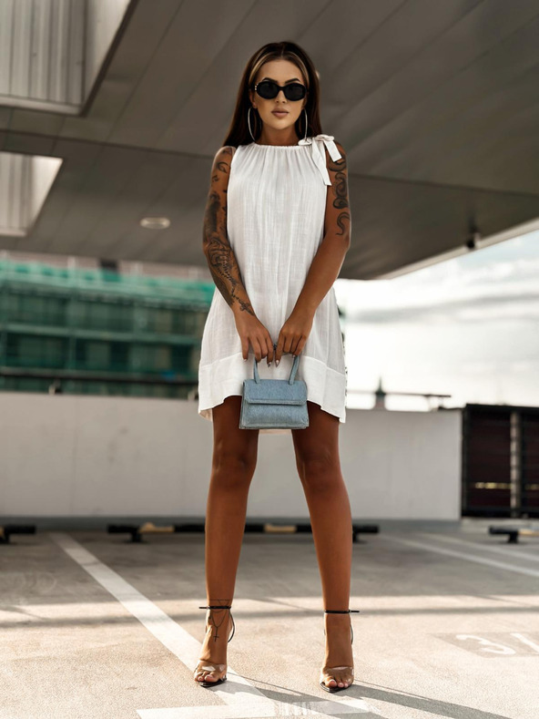 Edoti Ženske mini obleke DLR106 - roza OTHER