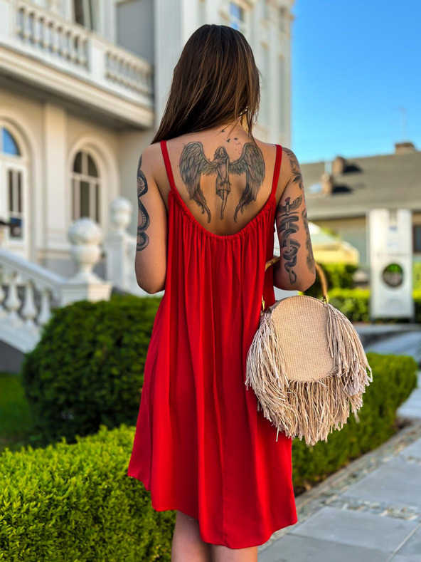 Edoti Ženske mini obleke DLR106 - roza OTHER