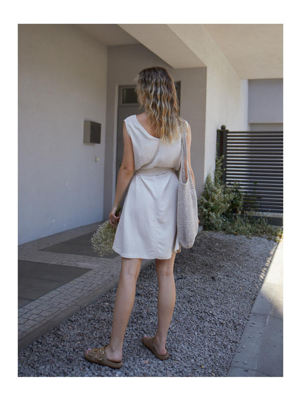 Edoti Ženske mini obleke DLR106 - roza OTHER