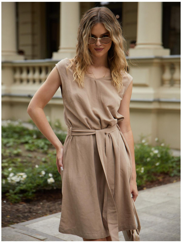 Edoti Ženske mini obleke DLR106 - roza OTHER