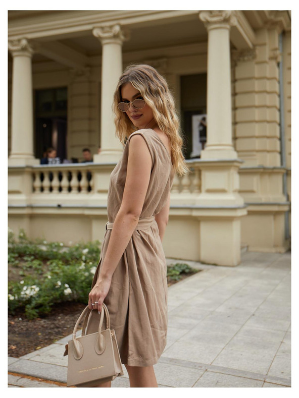 Edoti Ženske mini obleke DLR106 - roza OTHER