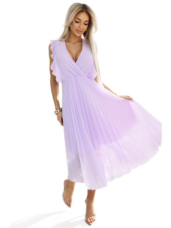 numoco 315-7 EMILY Naguban kroj z volani in izrezom - breznična barva