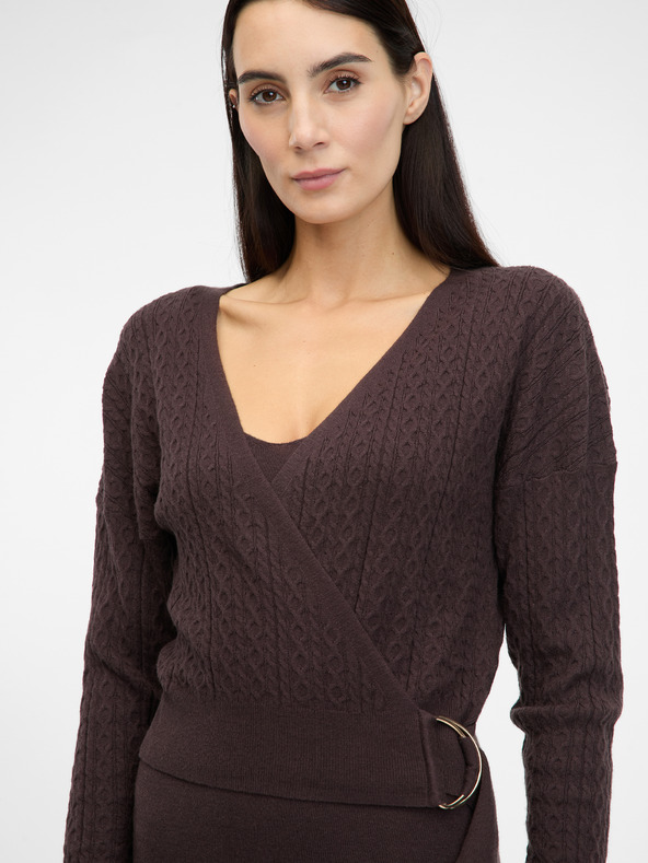 Orsay Rjava ženska midi obleka ORSAY