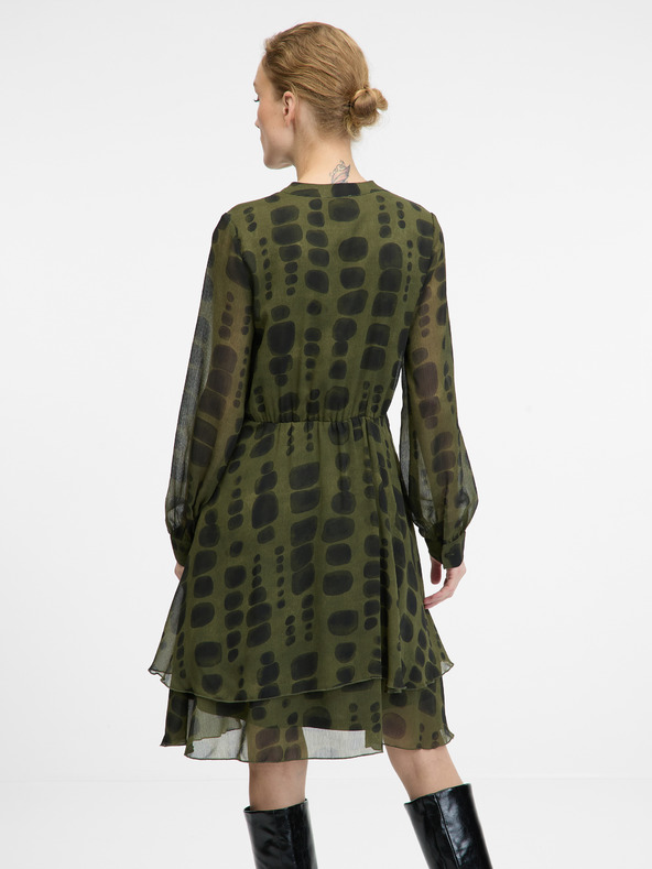 Orsay Zelena ženska obleka do kolen ORSAY