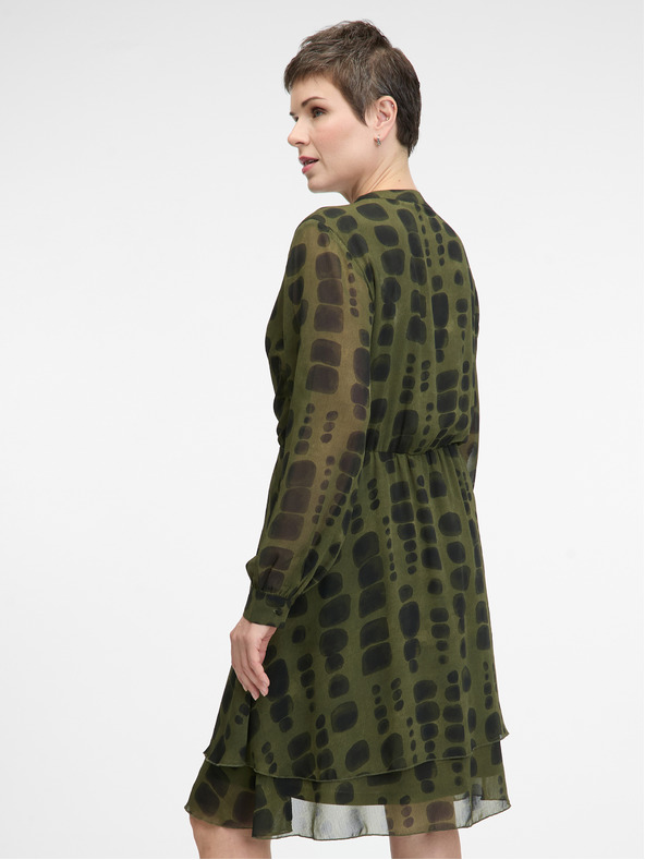 Orsay Zelena ženska obleka do kolen ORSAY