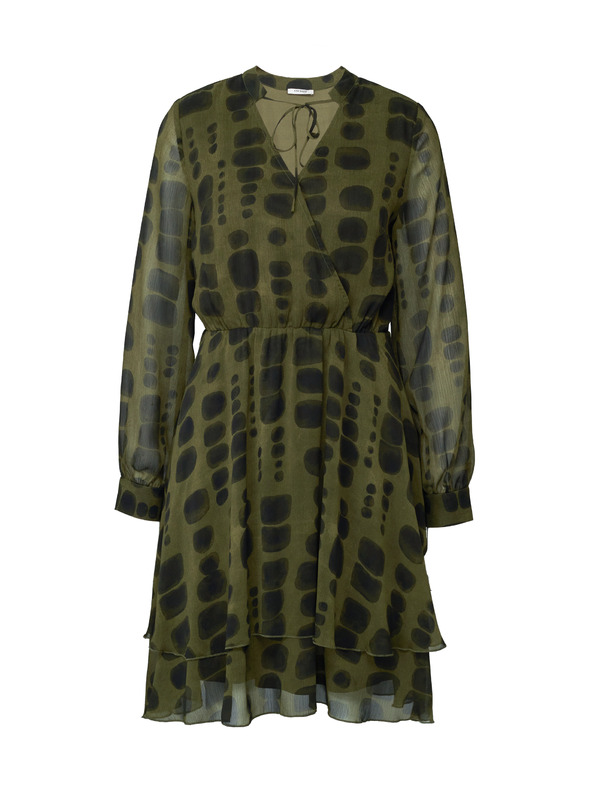 Orsay Zelena ženska obleka do kolen ORSAY