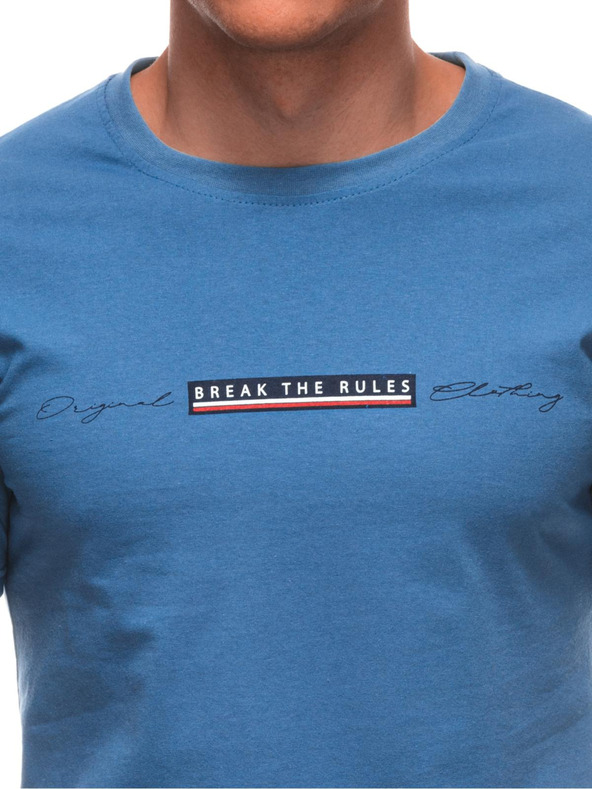 Edoti Moška majica s tiskom S2033 - bela OTHER