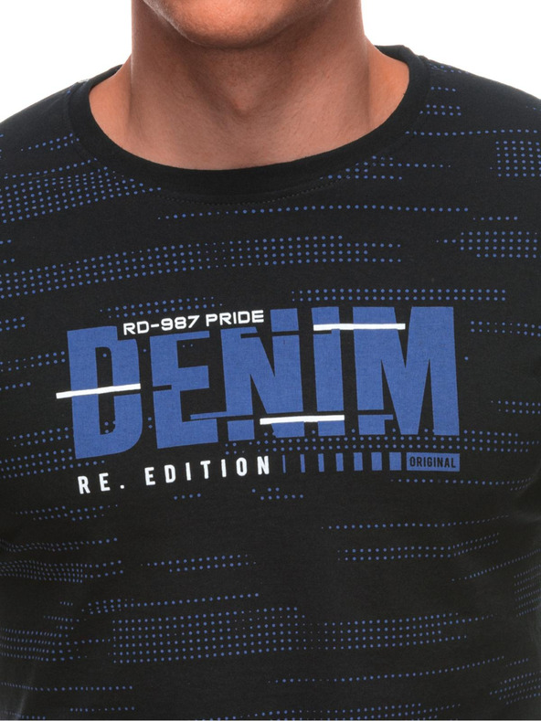 Edoti Moška majica s tiskom 1982S - temno modra OTHER