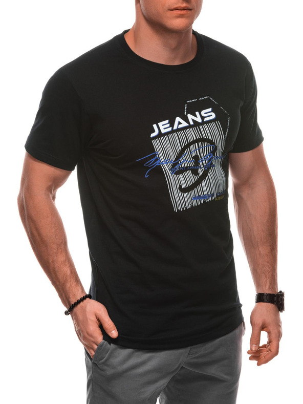 Edoti Moška majica s tiskom S2033 - bela OTHER