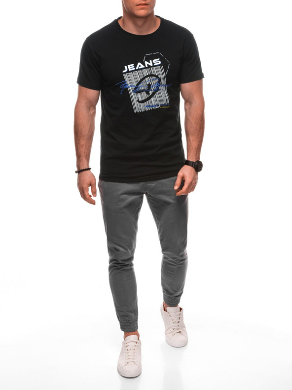 Edoti Moška majica s tiskom S2033 - bela OTHER