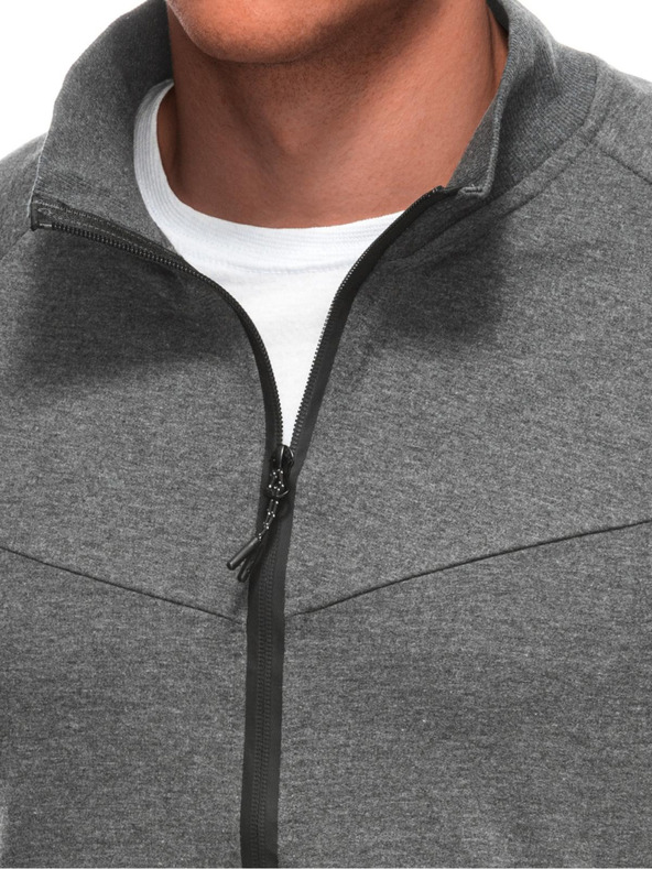 Edoti Moška jopica z zadrgo B1709 - grafitna OTHER