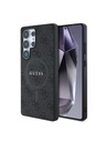 Guess PU Leather 4G Colored Ring MagSafe Zadní Kryt pro Samsung Galaxy S25 Ultra Black Ovitek za telefon
