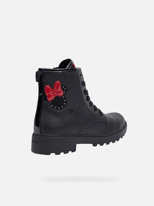 Geox Čierne dievčenské členkové topánky Casey Girl