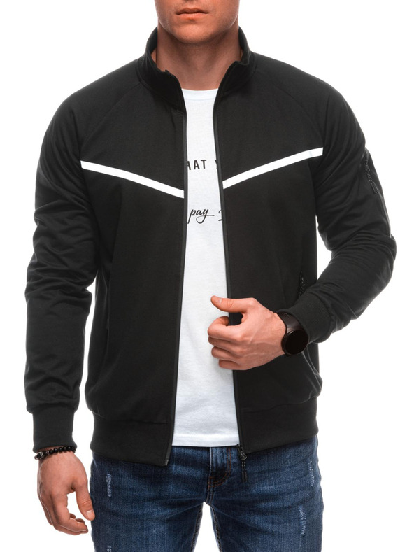 Edoti Moška zadrga jopica B1708 - črna OTHER