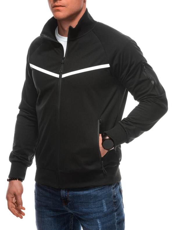 Edoti Moška zadrga jopica B1708 - črna OTHER