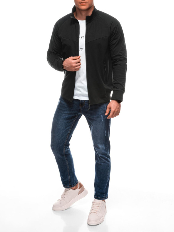 Edoti Moška zadrga jopica B1709 - črna OTHER