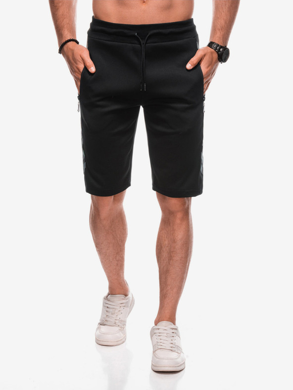 Edoti Moške kratke trenirka kratke hlače W - črne EDOTI