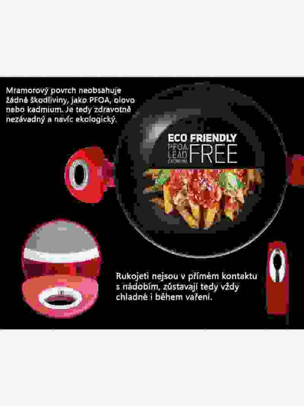 Berlingerhaus Ponev z marmornim premazom 30 cm Burgundy Metallic Line BERLINGERHAUS