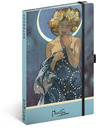 BAAGL  NOTIQUE Notes Alfons Mucha – Luna, pikčasti, 13 x 21 cm