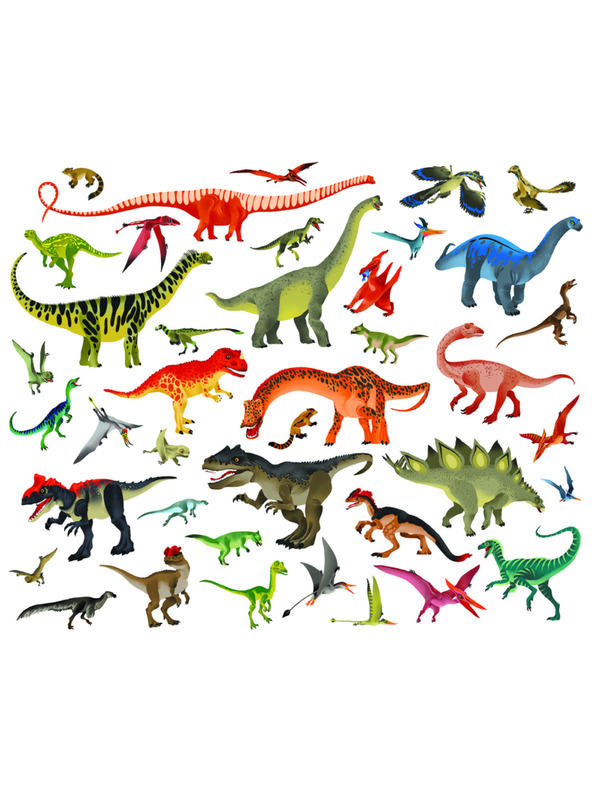 BAAGL  Beri in leposlovje – MED DINOZAVRI, knjiga z nalepkami