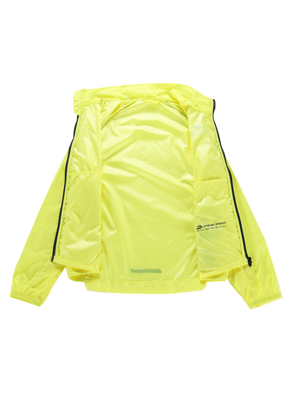 ALPINE PRO Otroška ultralahka jakna z DWR obdelavo ALPINE PRO SPINO 2 neon yellow
