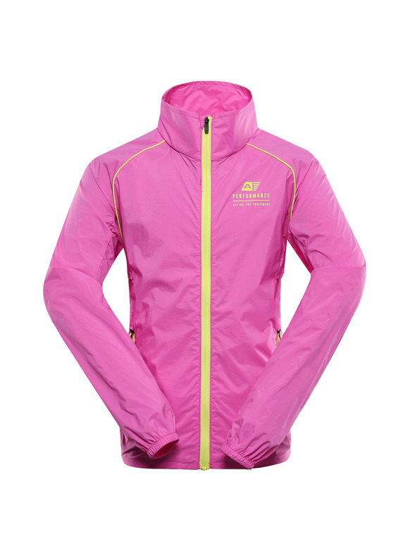 ALPINE PRO Otroška ultralahka jakna z DWR obdelavo ALPINE PRO SPINO 2 neon pink