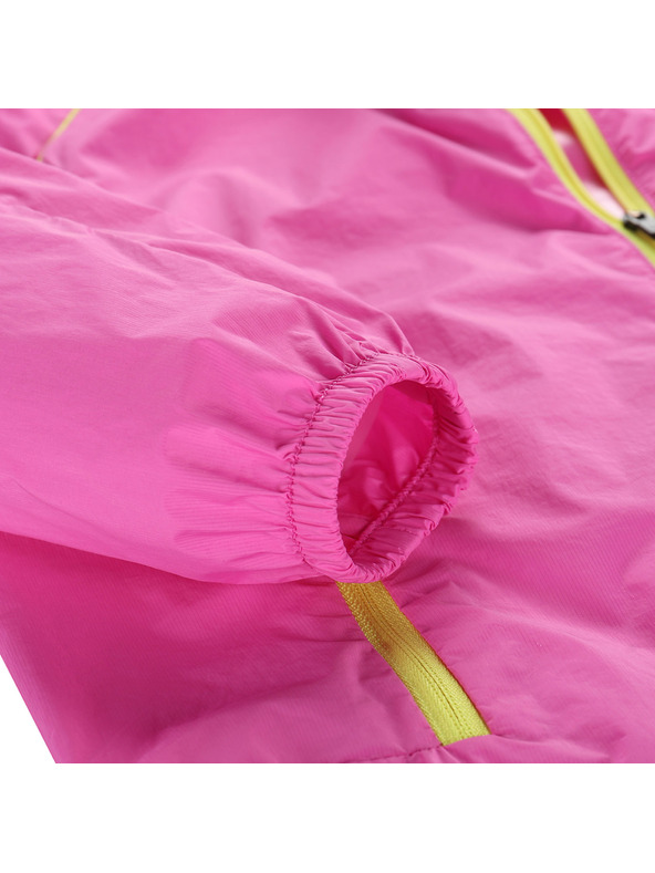 ALPINE PRO Otroška ultralahka jakna z DWR obdelavo ALPINE PRO SPINO 2 neon pink