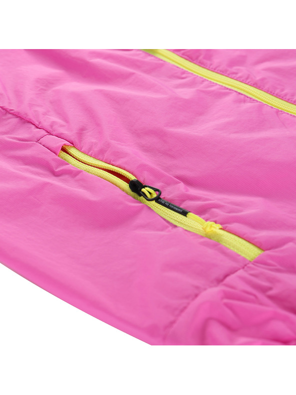 ALPINE PRO Otroška ultralahka jakna z DWR obdelavo ALPINE PRO SPINO 2 neon pink