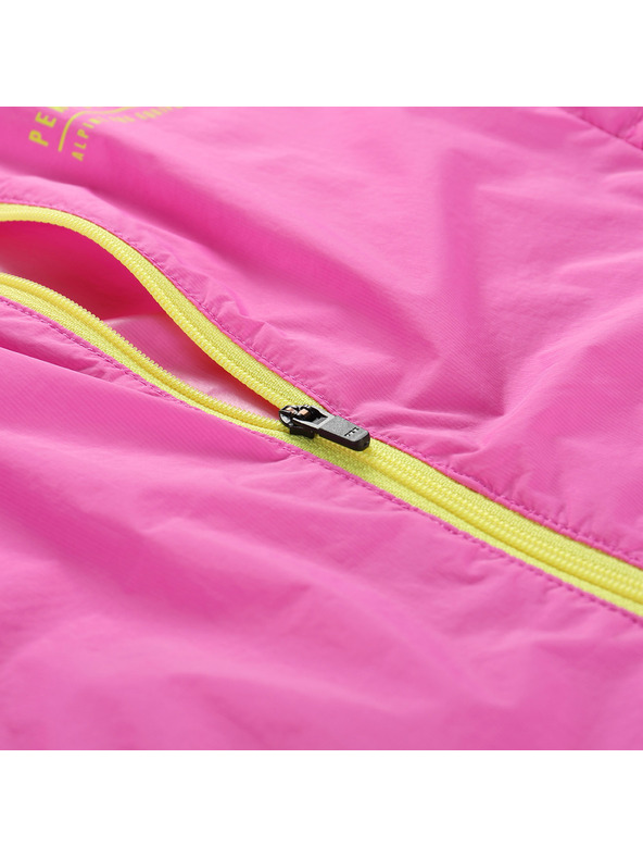 ALPINE PRO Otroška ultralahka jakna z DWR obdelavo ALPINE PRO SPINO 2 neon pink