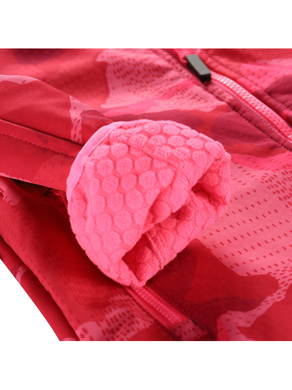 ALPINE PRO Otroška softshell jakna z membrano ALPINE PRO EZORO neon knockout pink varianta pa