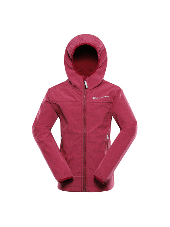 ALPINE PRO Otroška softshell jakna z membrano ALPINE PRO OMANO 2 raspberry