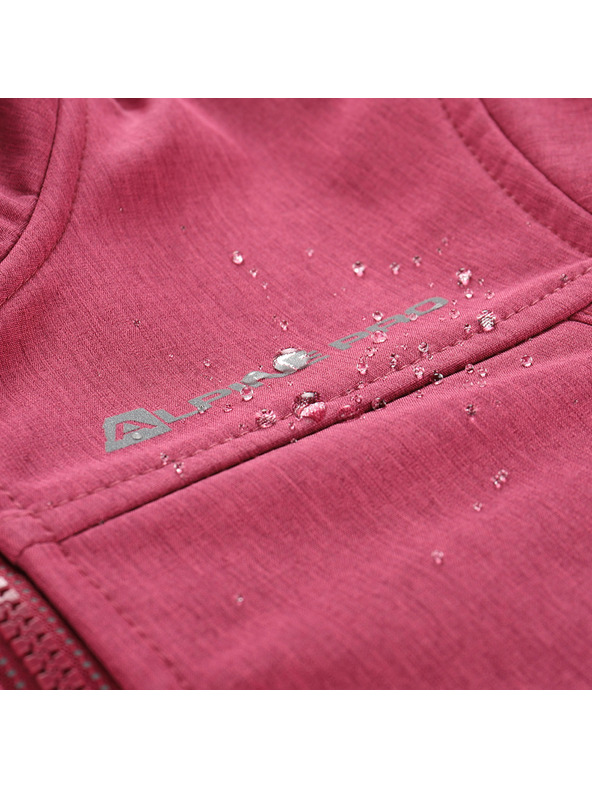 ALPINE PRO Otroška softshell jakna z membrano ALPINE PRO OMANO 2 raspberry