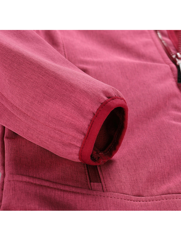 ALPINE PRO Otroška softshell jakna z membrano ALPINE PRO OMANO 2 raspberry