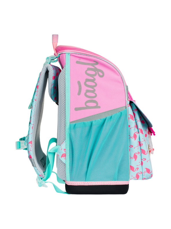 BAAGL  BAAGL 5 SET Zippy Plameňák: šolska torba, peresnica, vrečka, mapa, škatla