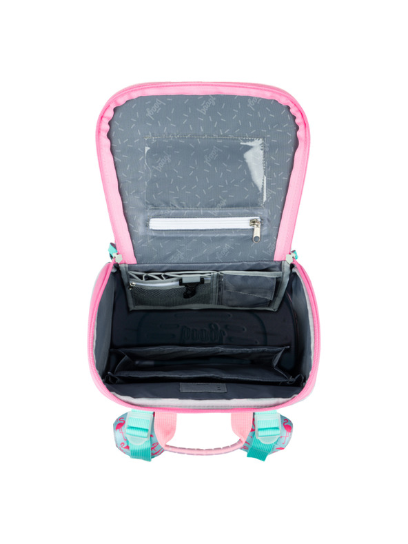 BAAGL  BAAGL 5 SET Zippy Plameňák: šolska torba, peresnica, vrečka, mapa, škatla