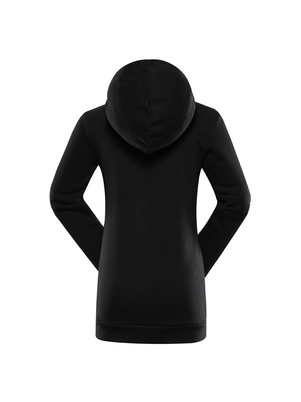 ALPINE PRO Otroška bombažna jopica s kapuco ALPINE PRO LOKKO black